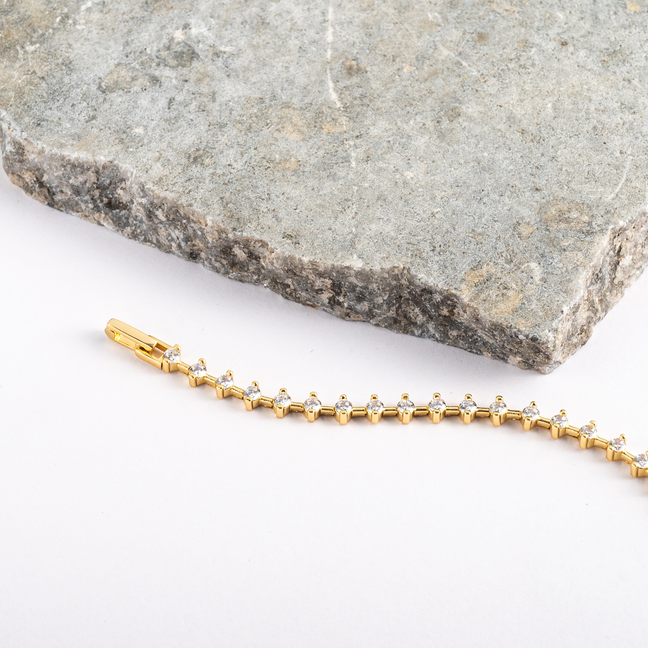 18K Gold Plated CZ Bracelet