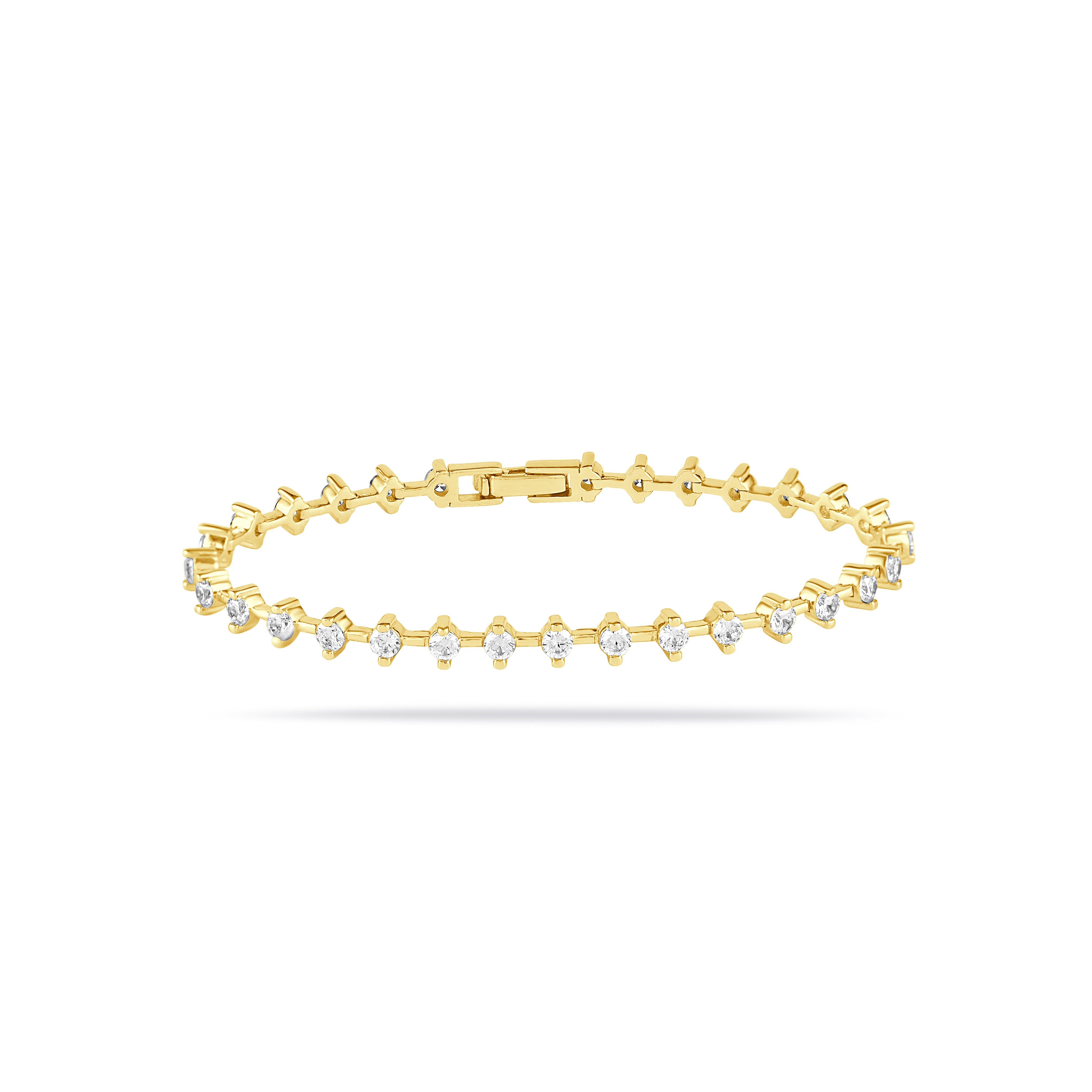 18K Gold Plated CZ Bracelet