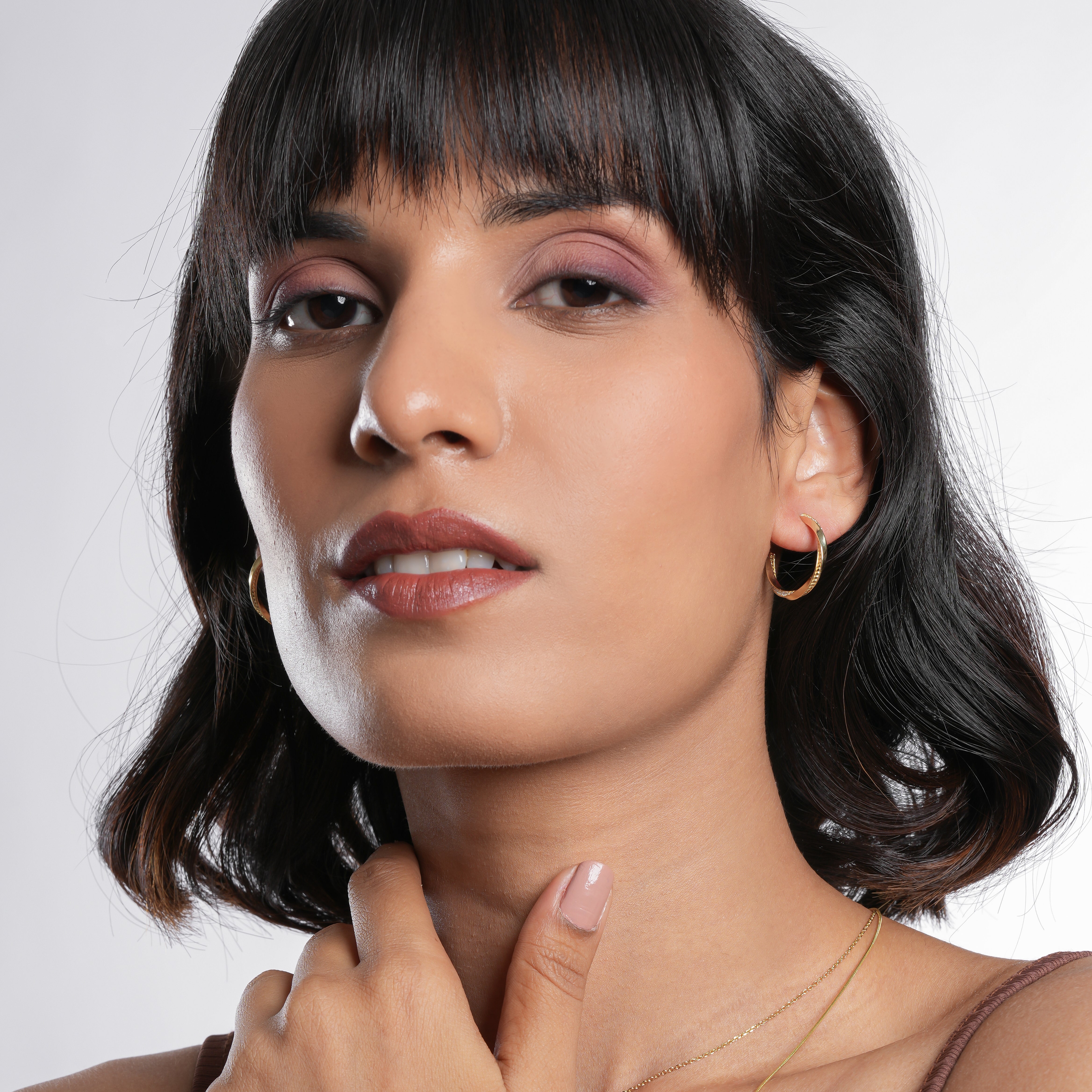 Chic 18k Gold Plated & Silver CZ