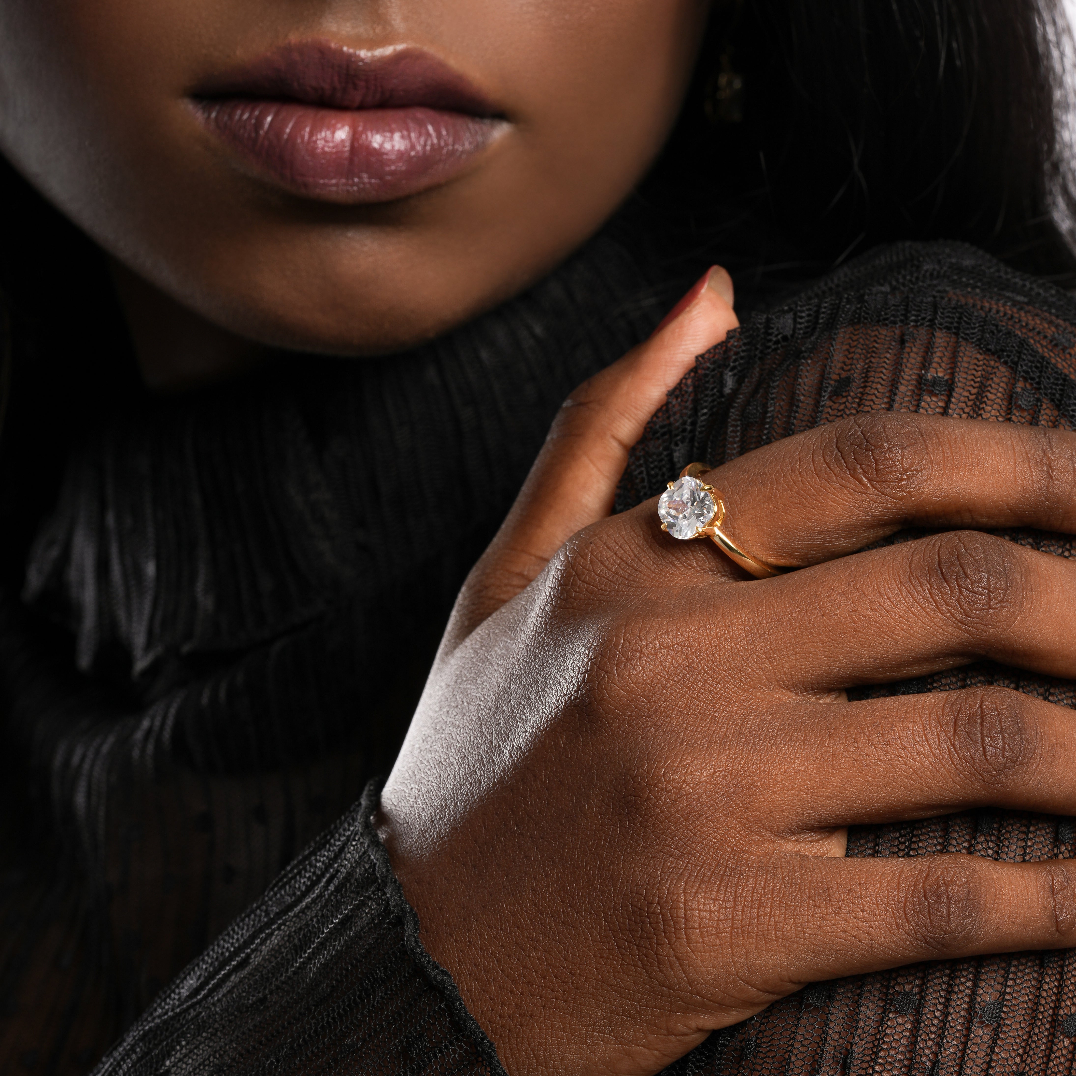 Gold Plated Floral Vine Ring