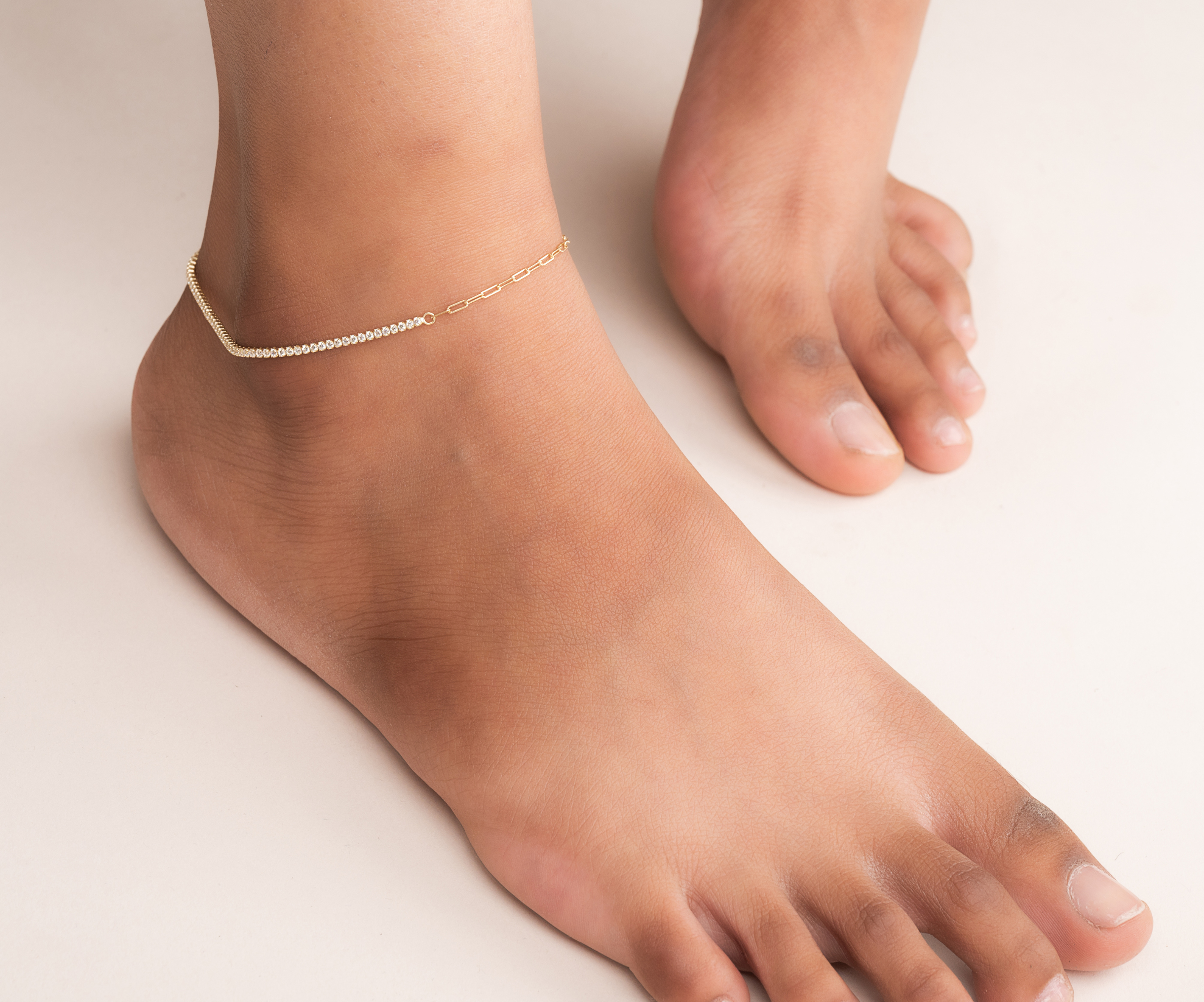 Shimmering Chain Anklet