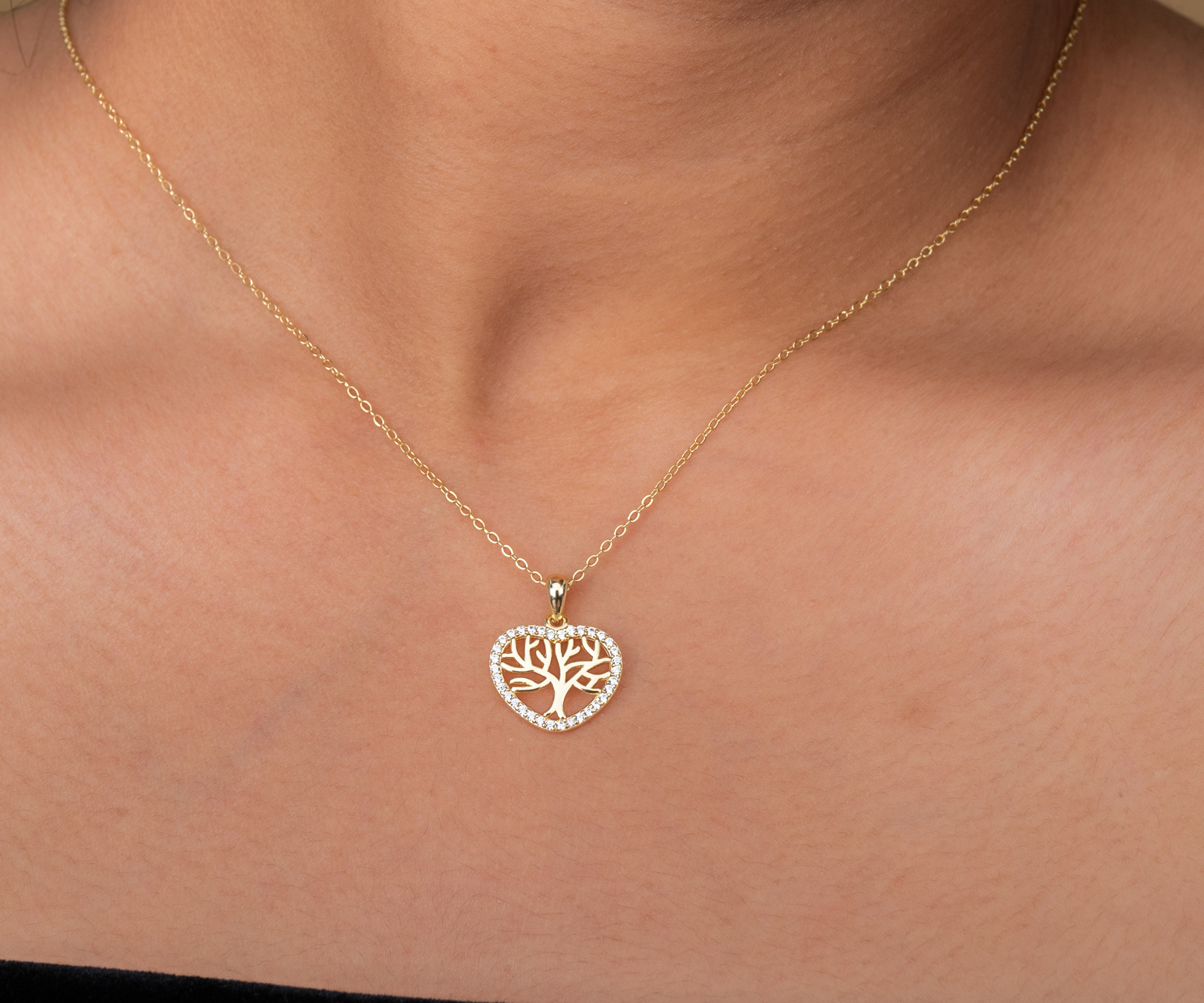 Tree of Life Heart Necklace