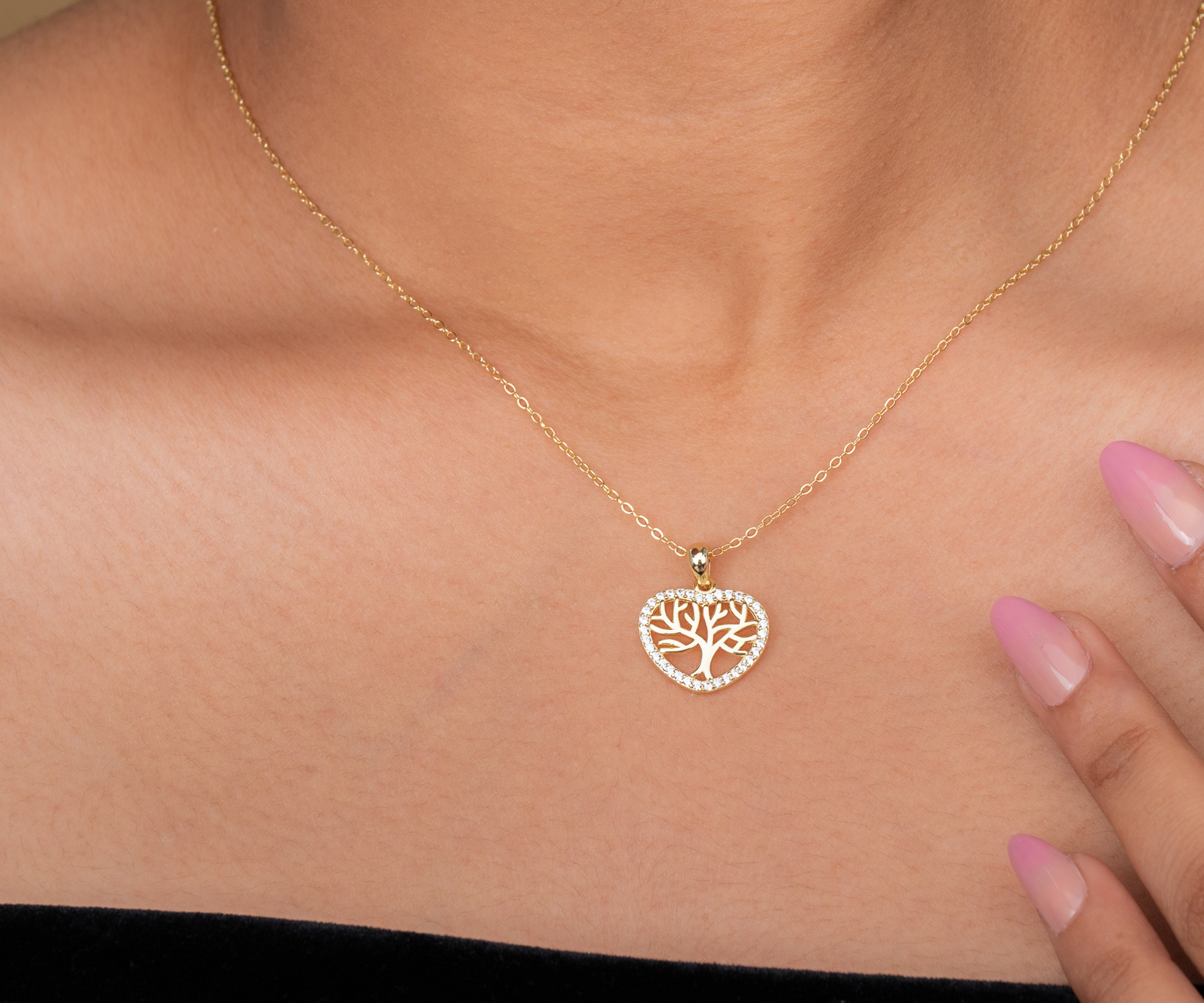 Tree of Life Heart Necklace