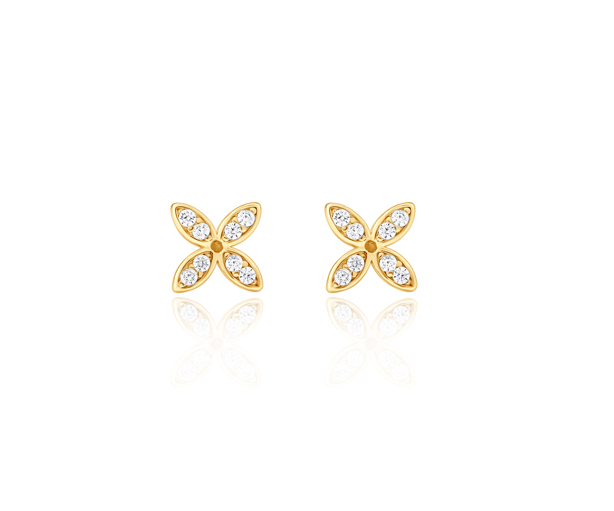 Delicate Flower Stud Earrings