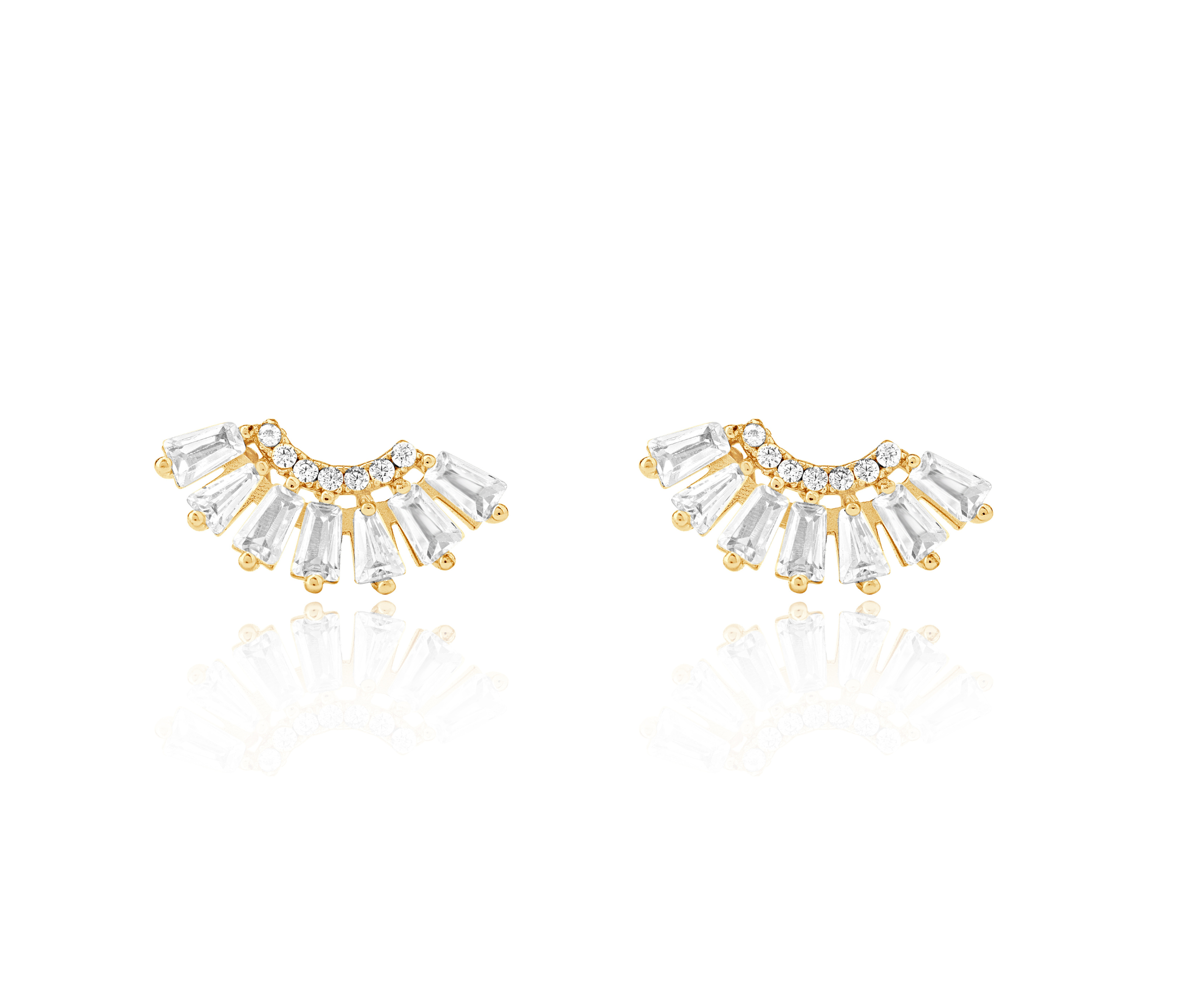 Radiant Cluster Stud Earrings