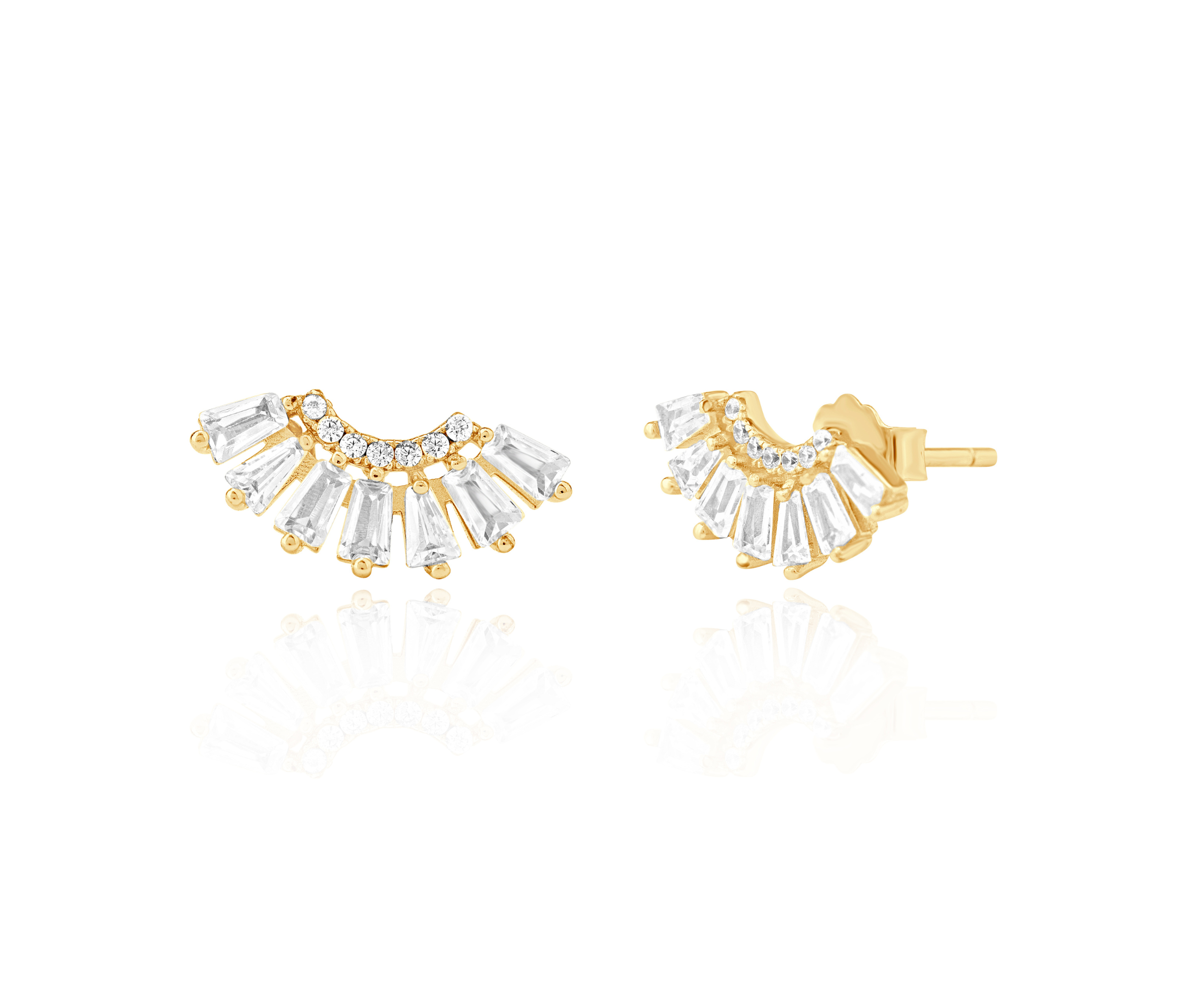 Radiant Cluster Stud Earrings