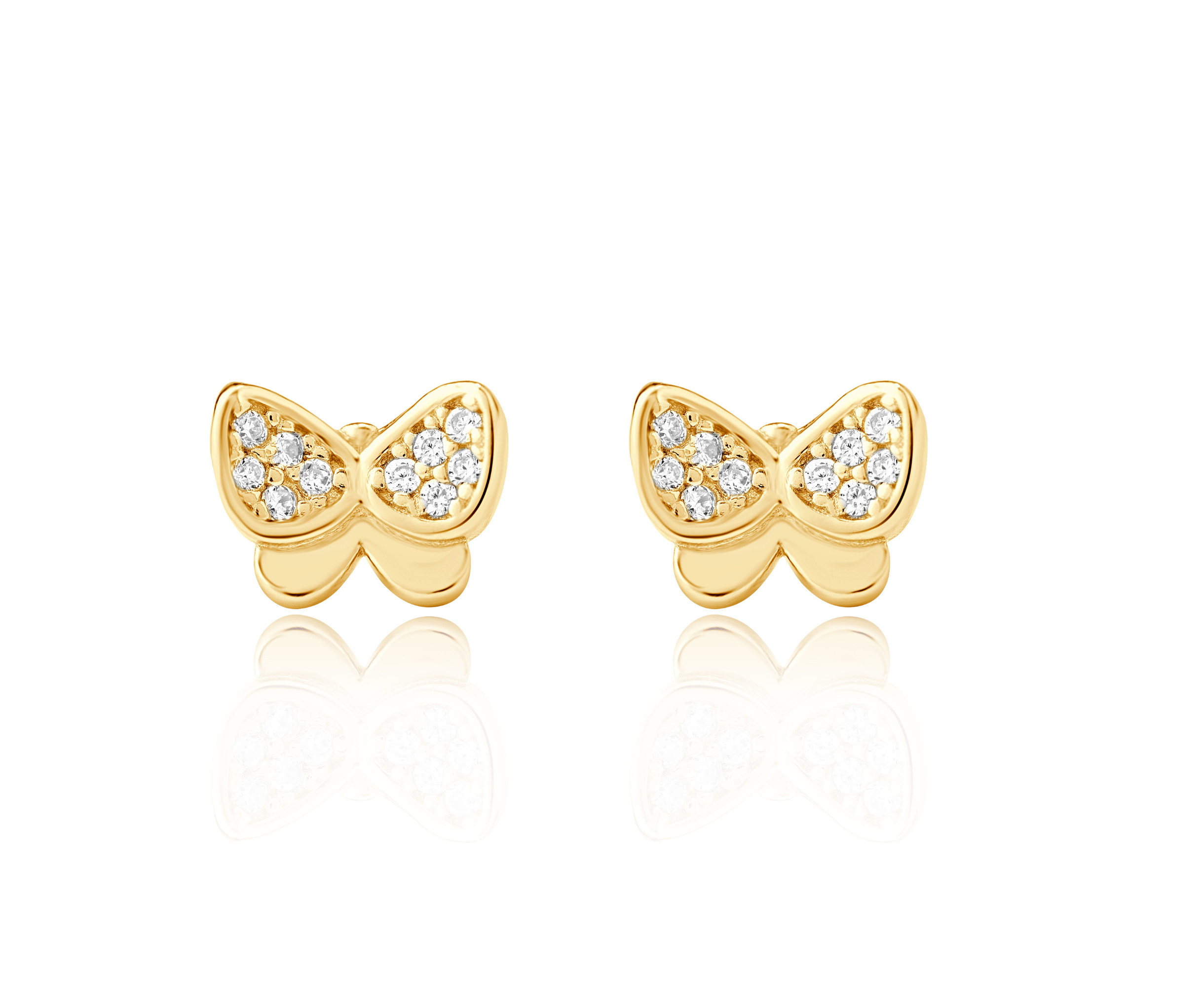 Delicate Butterfly Stud Earrings