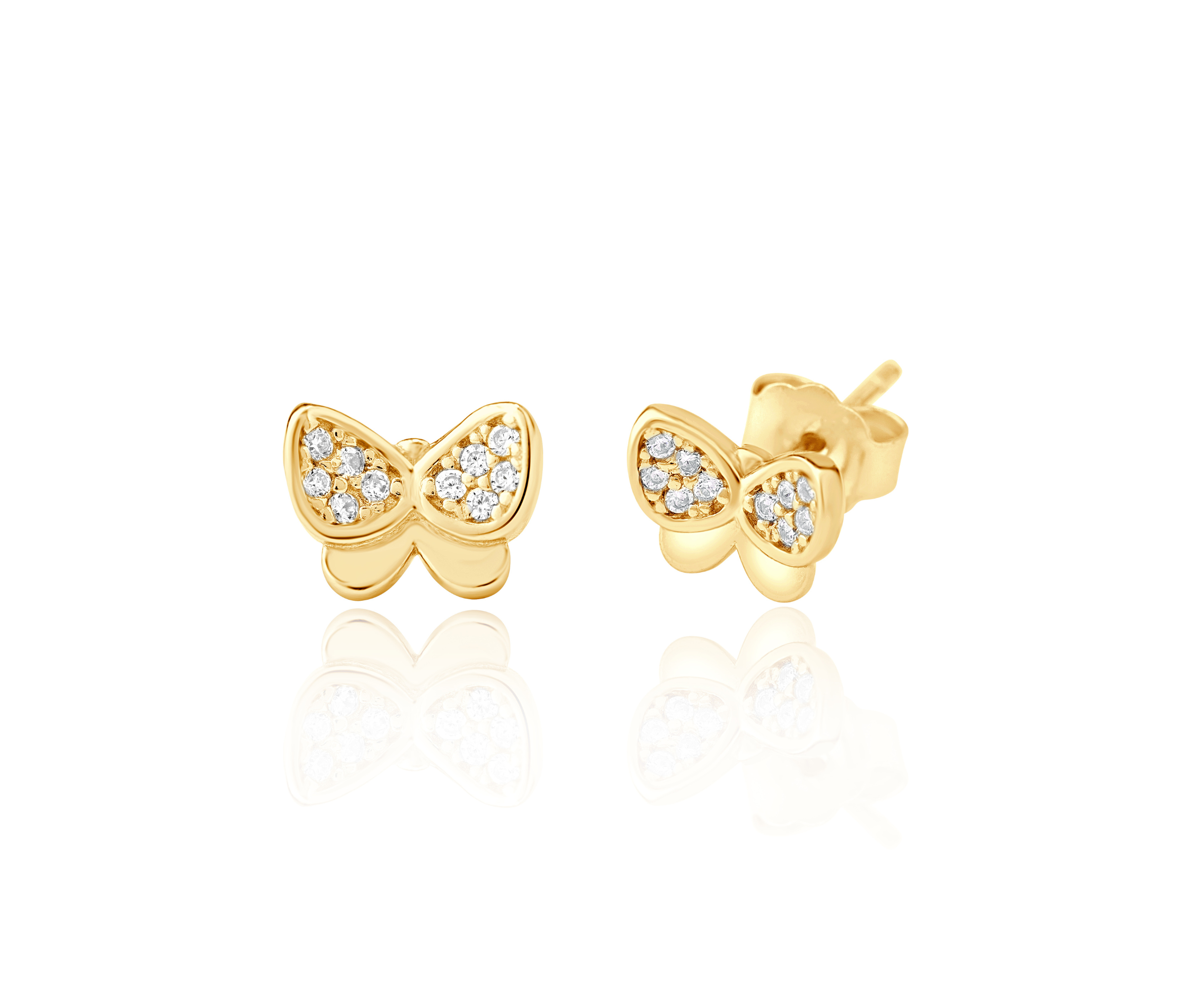 Delicate Butterfly Stud Earrings