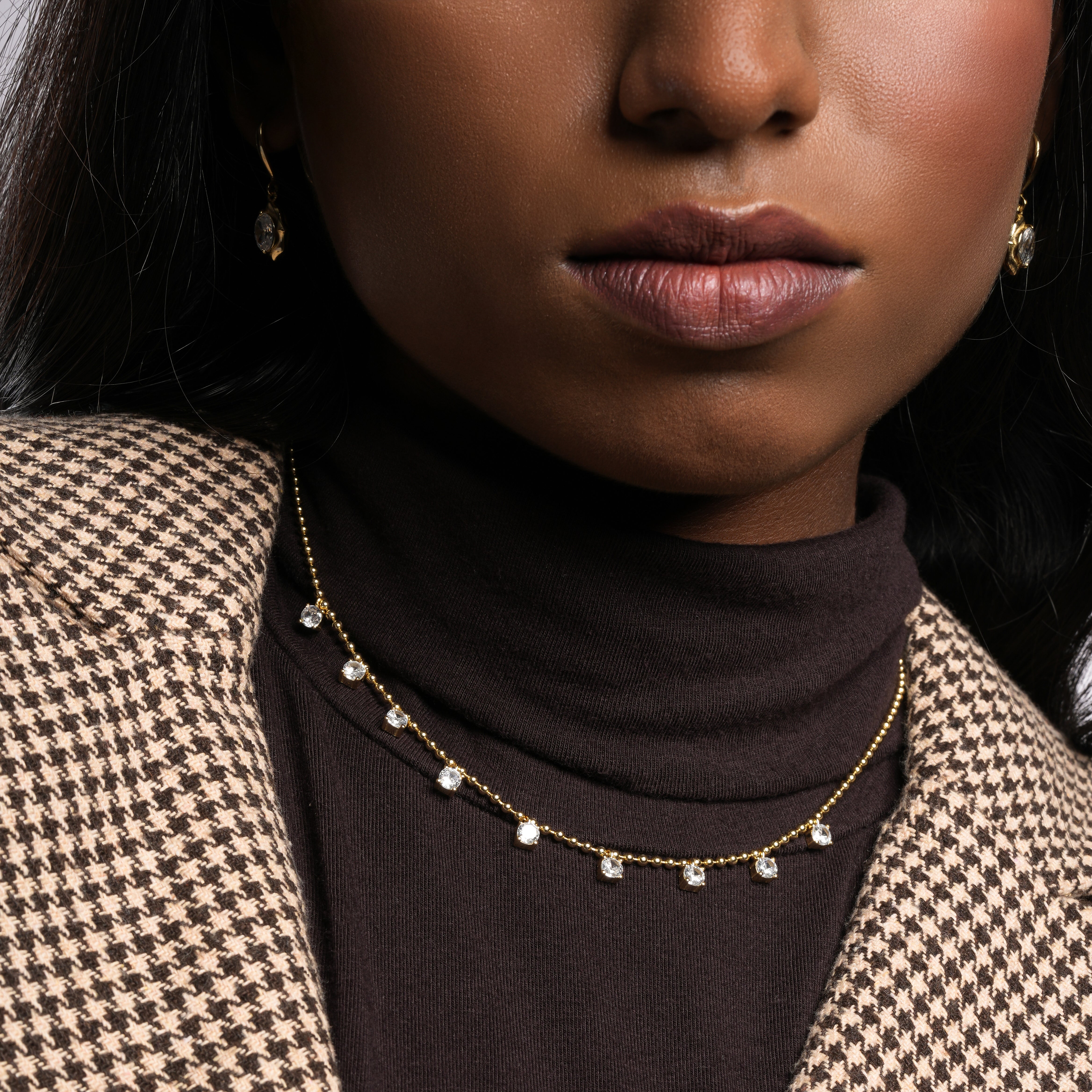 CZ- Gold Plated Necklace