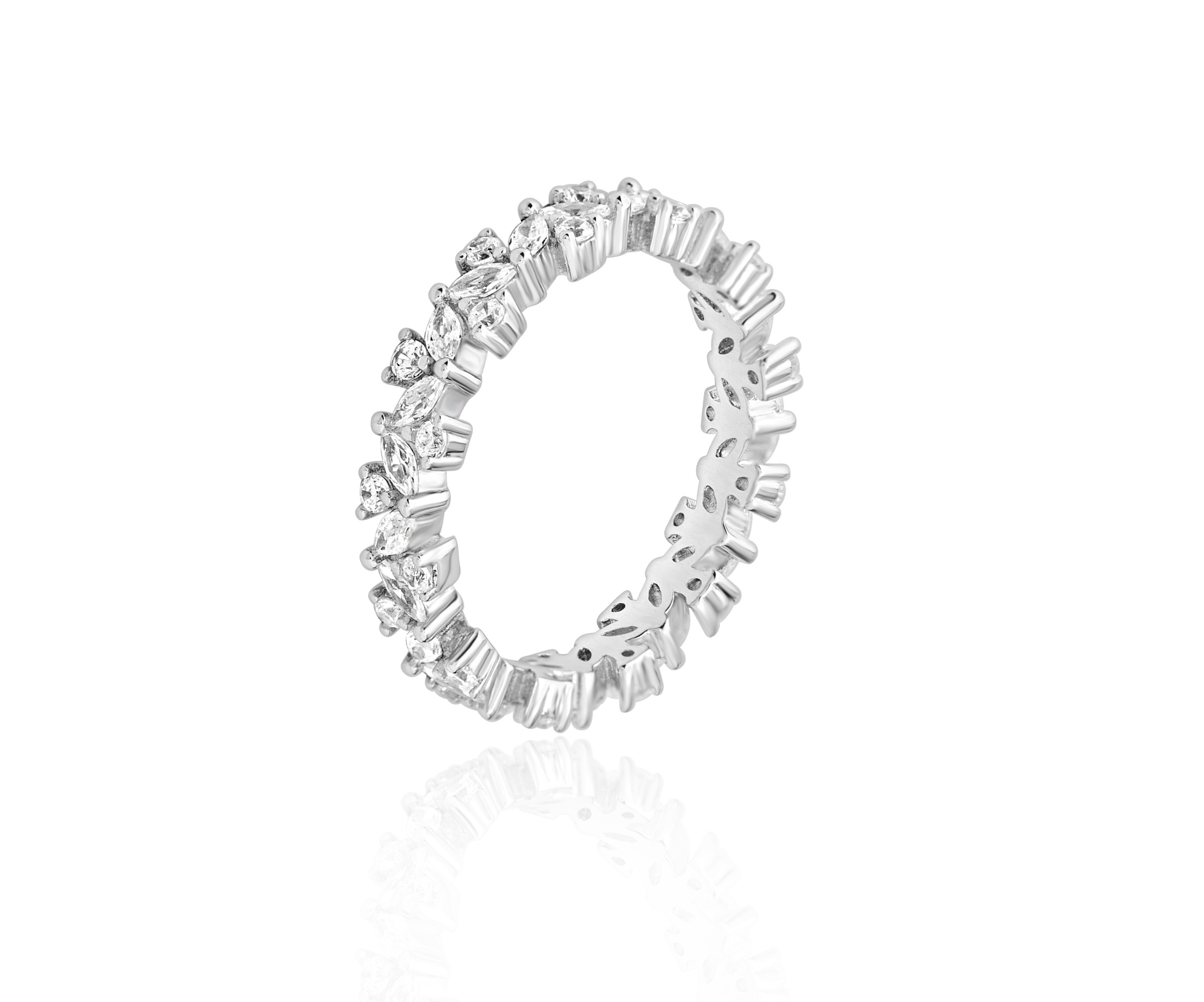 Radiant Oval Eternity Ring