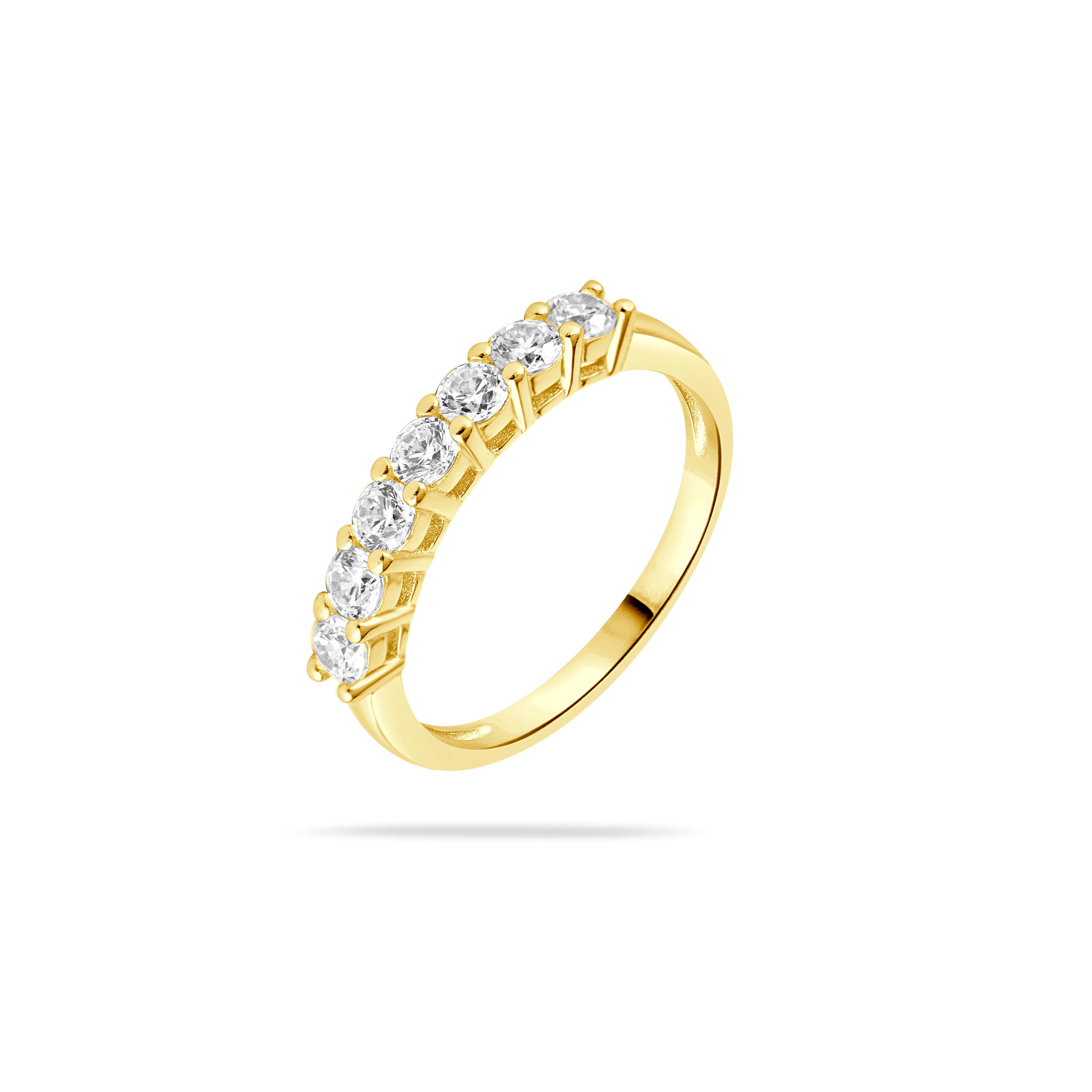 Celestial Seven Ring – CZ Silver & Gold
