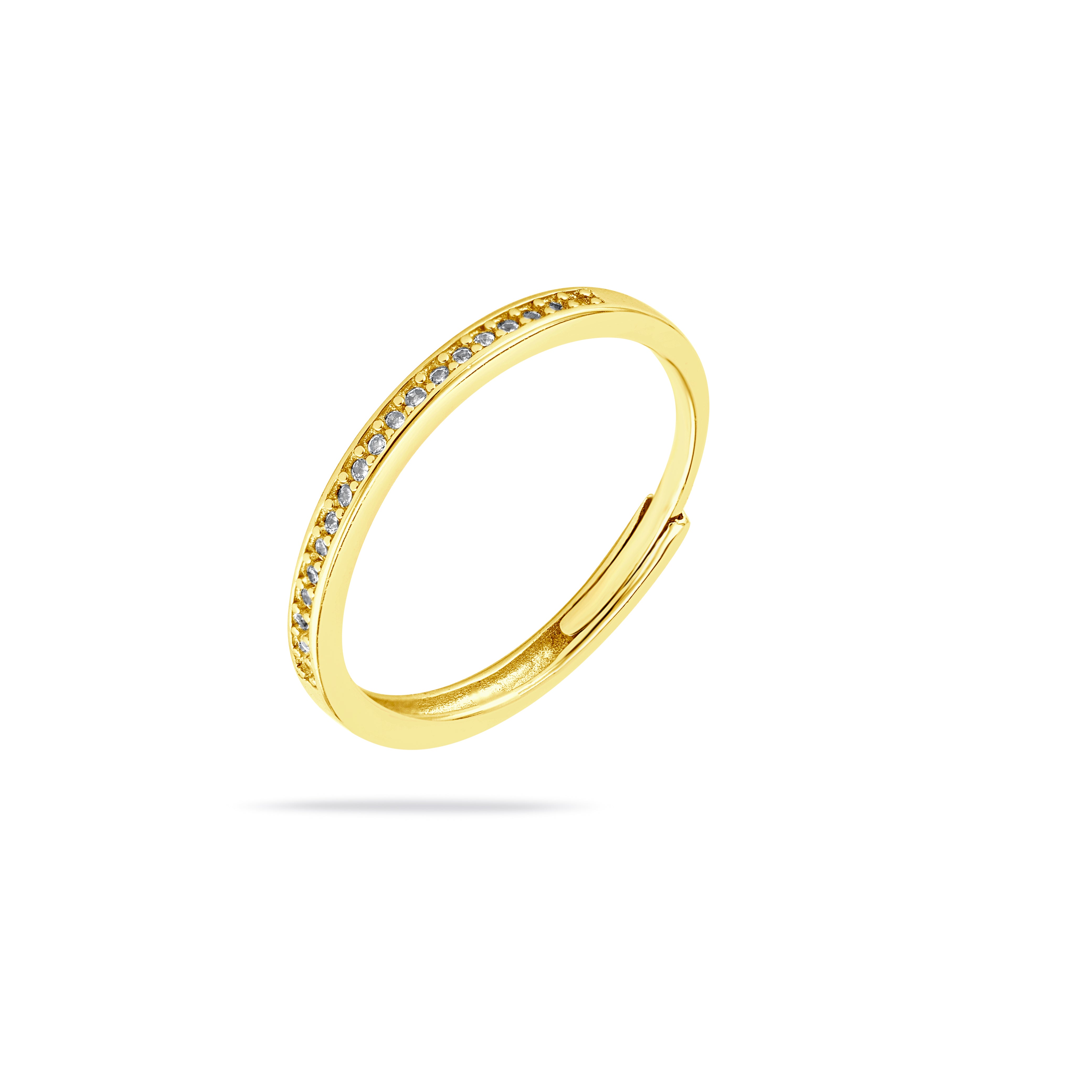 Celestia Crown Ring CZ Stones Silver | Gold Plated