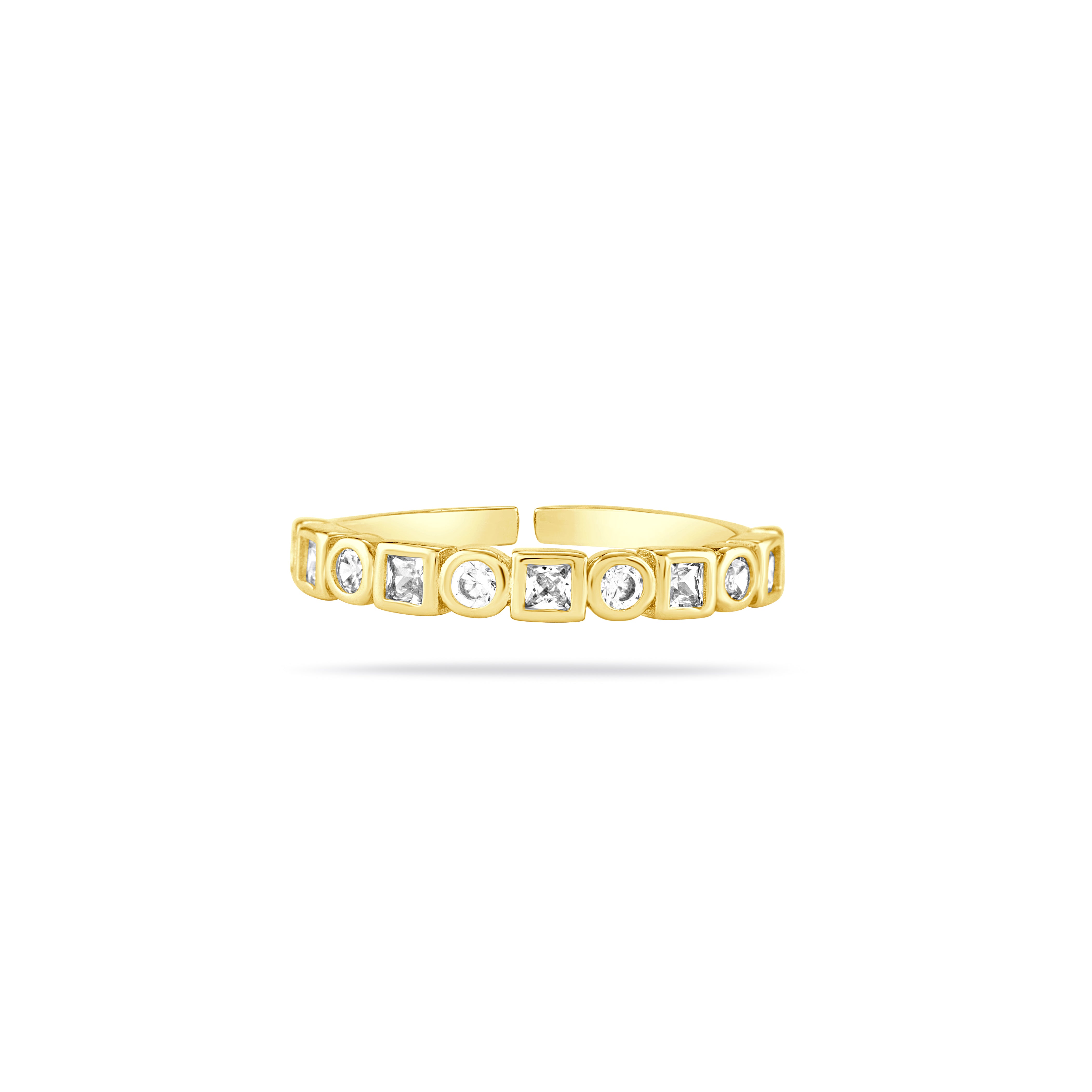 Alternating Round & Square Stones