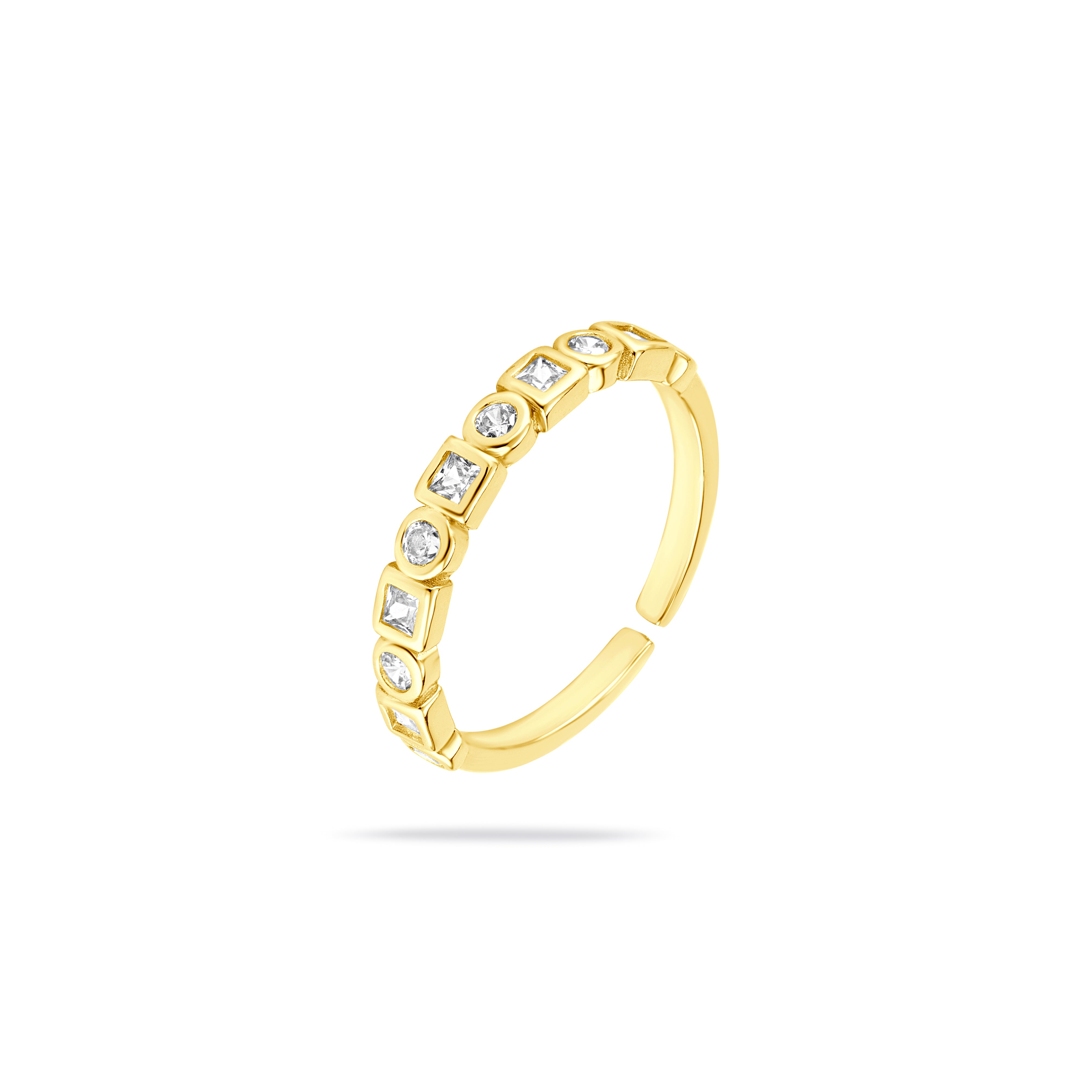 Alternating Round & Square Stones
