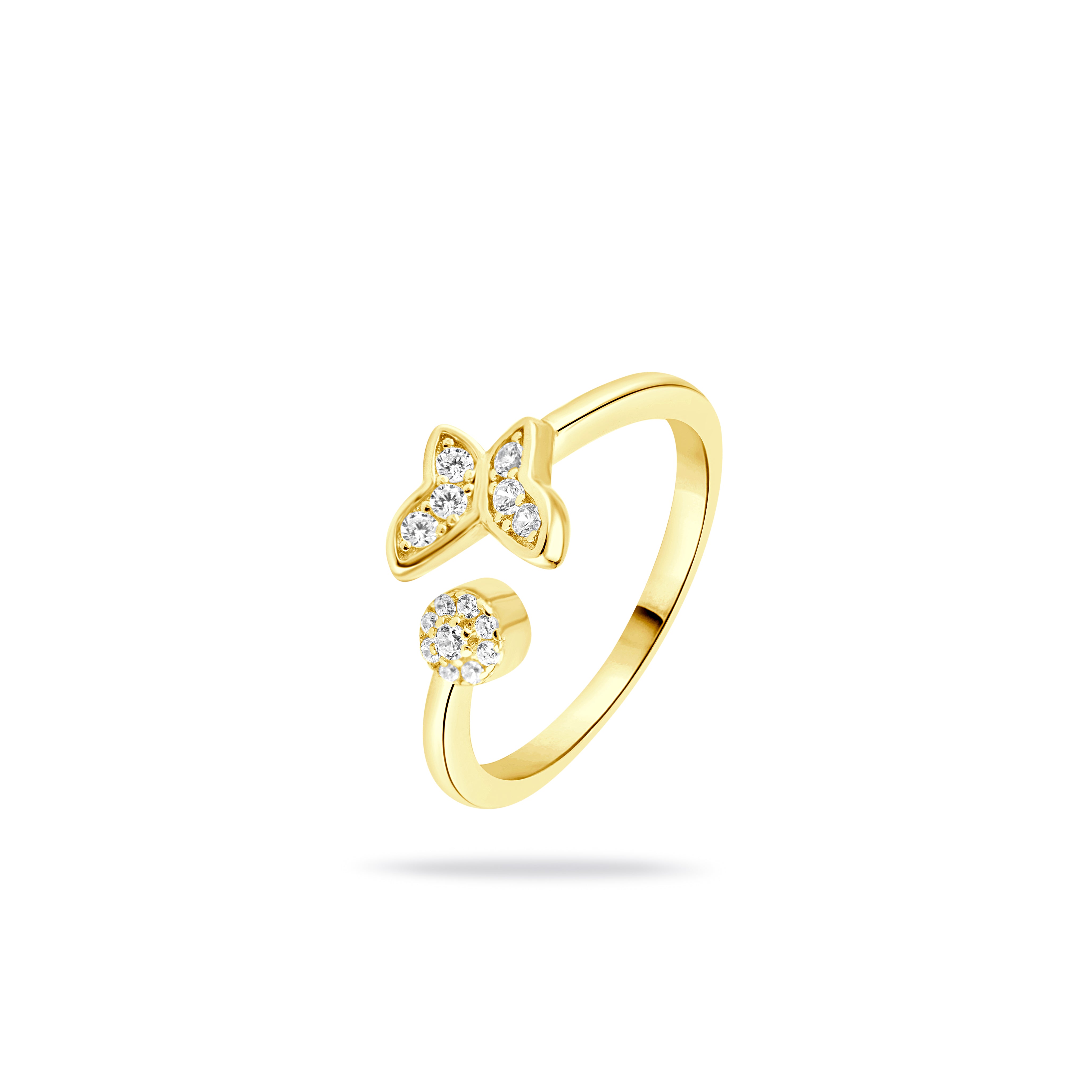 Celestina CZ Butterfly Ring