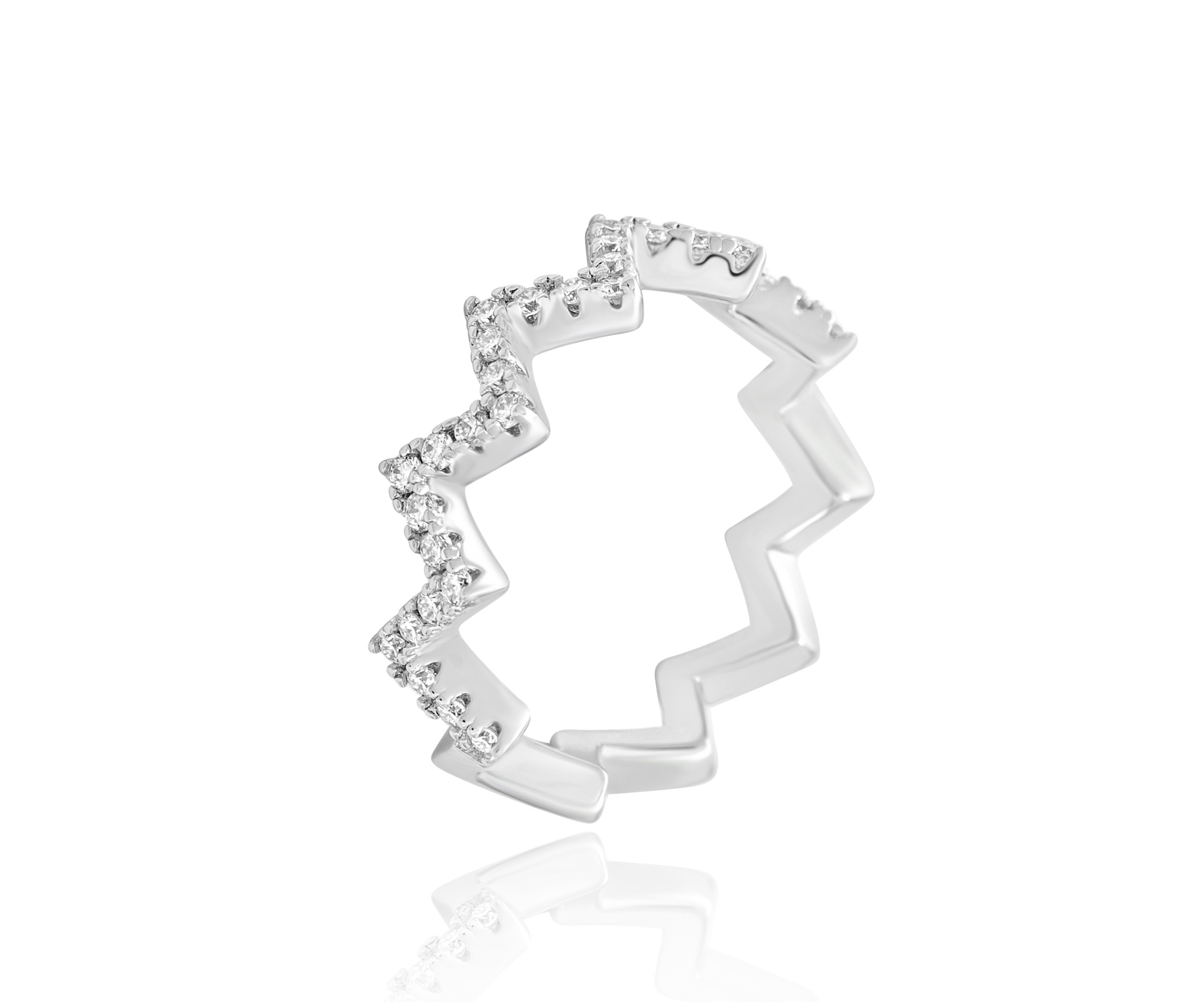 Zigzag Sparkle Ring