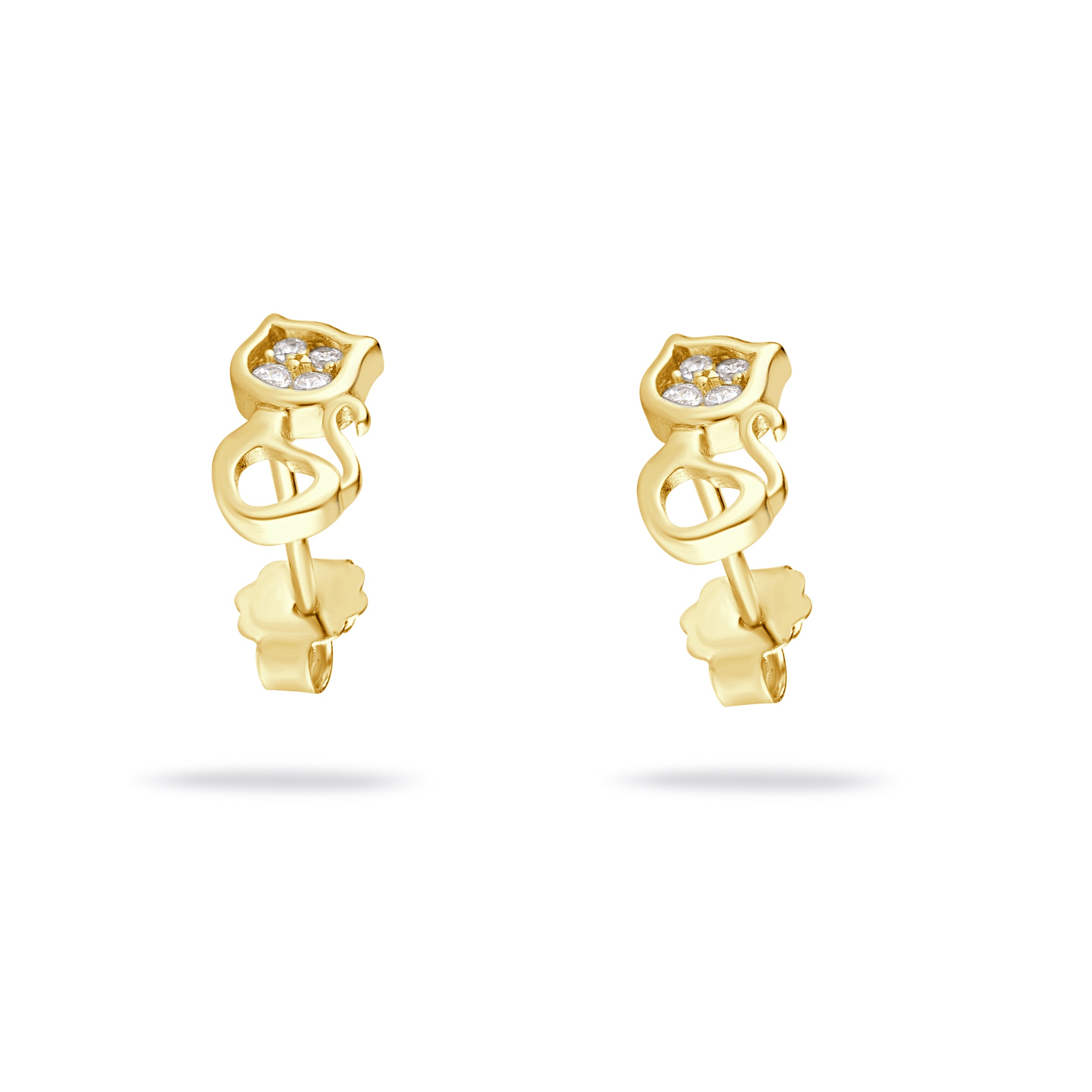 Aurra 18K Gold-Plated CZ Earrings